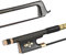 Btuty Violinenbogen 4/4 Violine, balanciert, Geflecht, Goldfaser, rund, Ebenholz-Frosch, AAA, Mongolla, Schwarz