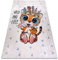 rugsx Kinderteppich Bambino Waschteppich Tiger, Indisch, für Kinder Anti-Rutsch - weiß 140x190 cm