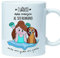 Taza (Perro Ser Humano Mujer) Tazas Originales de café y desayuno para Regalar a Amantes de las mascotas - Cuanto mas conozco al ser humano más me gusta mi perro mujer - Cerámica 350 ml