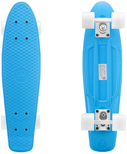Sawyer Bikes - Monopatin/Skateboard con Ruedas LED - Niños y Adolescentes (Azul)