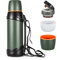 Olerd Large Flask - 2l Stainless Steel Insulated Bottle for Travel with BPA Free Cup - Oversized Vacuum Bottle