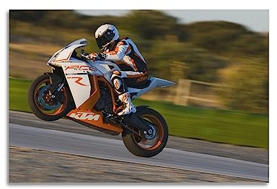 KAIMI Sport-Motorrad-Poster für KTM 1190 RC8, dekoratives Gemälde, Leinwand, Wandposter und Kunstdruck, modernes Familienschlafzimmer-Dekor-Poster, 30 x 45 cm