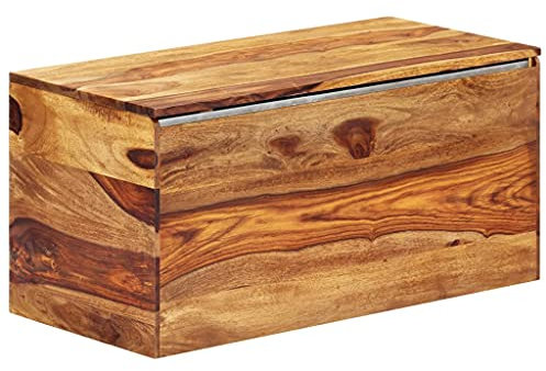 Homgoday Truhe 80 x 40 x 40 cm aus Massivholz von Sheesham, platzsparende Schränke, Küchenmöbel, Wohnzimmerschrank, Küchenschränke, Küchenmöbel, Wohnzimmer, Anrichte