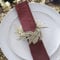 Ginger Ray Gold Fern Wreath Christmas Table Napkin Rings Tabletop Decorations 4 Pack