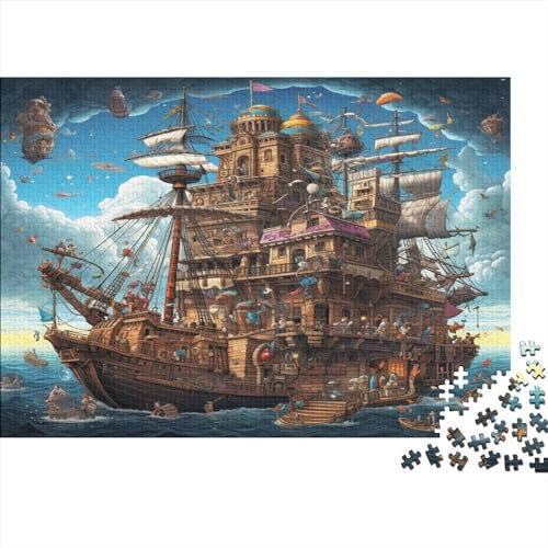 1000 Pieces Jigsaw Puzzle for Adults 1000 Piece Jigsaw Ship Jigsaw Puzzles Wooden Puzzle for Adults And Teenagers 1000pcs (75x50cm)