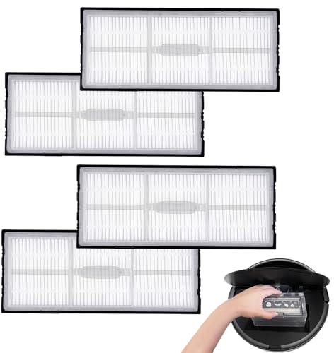 4 Stück Filter Zubehör für Roborock S8/S8+/S8 Pro Ultra/S7/S7 Maxv/S7 Maxv Ultra/S7 Max Ultra/S7 Pro Ultra, Roboter-Staubsauger-Filter-Zubehör-Kit,HEPA-Filter G20 Kehrroboter Ersatzteile Ersatzteil