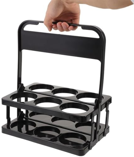 Panier à bouteilles pliable pour 6 bouteilles, porte-bouteilles de sport, porte-bouteilles, porte-boissons, panier de transport, porte-bouteilles d'eau