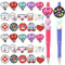 30pcs Silicone Focal Beads for Pens Silicone Focal Beads Bulk Cute Beaded Pen Decor Silicone Beads for Keychain Making,Nurse