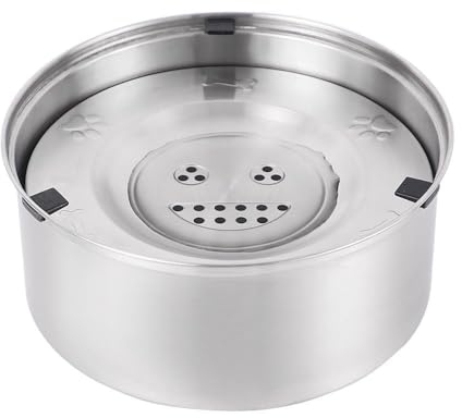 Kunlunloor Gamelle à eau pour chien 1 l, anti-fuite, en acier inoxydable, gamelle pour grands chiens, à boire lentement, résistante aux éclaboussures, distributeur d'eau, gamelle flottante, sans