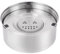 Kunlunloor Gamelle à eau pour chien 1 l, anti-fuite, en acier inoxydable, gamelle pour grands chiens, à boire lentement, résistante aux éclaboussures, distributeur d'eau, gamelle flottante, sans