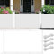 Tenda a Vela Ombreggiante Rettangolare 130 x 340 cm Impermeabile, Protezione Antivento 98% Anti UV Rete Parasole Panno Ombra per Esterno Giardino Terrazza, Bianco