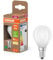 Osram Energy Class LED-Lampe in klassischer Miniballform, 3.8 W / 806 lm, EEK A, warmweißes Licht (2700 K), CRI 80, aus gefrostetem bleifreiem Glas, E14 Sockel, IP20, 45 mm Durchmesser.