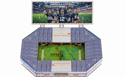 AMERICAN FOOTBALL Adventskalender 2024, Einizgartiges Geschenk für echte Football Fans, Echtes Stadionfeeling. Eine Überraschung für jeden Football Fan. (Blau)