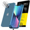 NEW'C Kit de 6, 3 x Verre Trempé pour iPhone 13 (6,1 Pouces) et 3 x Protection Caméra Arrière - Anti Rayures - sans Bulles d'air -Ultra Résistant - Dureté 9H Glass