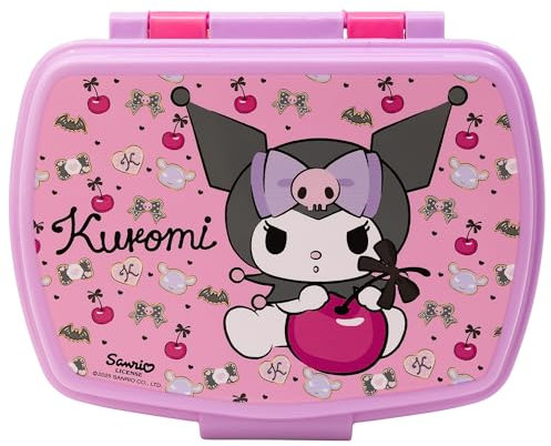 Fiambrera rectangular para el almuerzo infantil de Kuromi