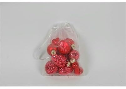 Chianese Palline di Vetro 5,5 cm 10pz in Sacchetto – Decorazioni Natalizie Eleganti per Albero di Natale – Ornamenti in Vetro Soffiato – Finitura Brillante e Raffinata