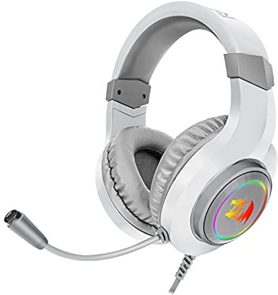 Redragon H260 Hylas Cuffie Gioco Cablato 50mm Stereo Microfono RGB | cuffie gioco cablate driver 50mm suono stereo surround microfono cancellazione rumore retroilluminazione RGB over-ear PC