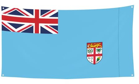 Fiji Flag Event Hintergrund Banner Party Dekoration Perfekt für Partys und Feiern 180 x 90 cm