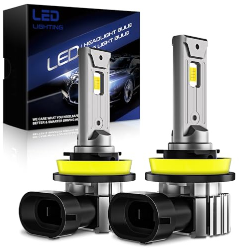 OVVOFPP LED-lampa H11/H8/H9 3 6 000 LM 220W 6 500K vitt ljus