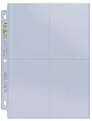 Ultra Pro 150082 Platinum Pages 4-Pocket