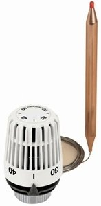 HEIMEIER Thermostkopf K mit Anlegefühler und.Befestigung, 20-50 Grad C, Kapilarohr 2m