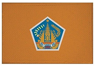 U24 Aufnäher Bali Fahne Flagge Aufbügler Patch 9 x 6 cm
