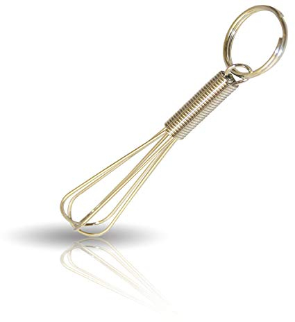 Kerafactum Mini Fouet écumoire Bague Porte-clés Porte-clés