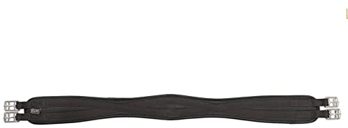 ANTI-CHAFE CONTOUR GIRTH HORSE TACK SADDLE STRAP [BLACK] [58]
