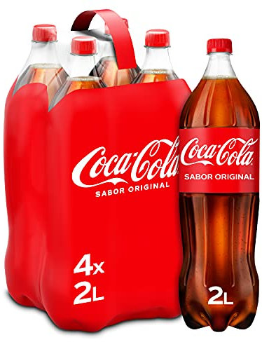 Coca-Cola Sabor Original - Refresco de cola - Pack 4 botellas 2L