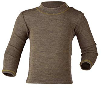 Engel Baby Pulli, Wolle Seide, Natur, Gr. 62/68-110/116, 2 Farben
