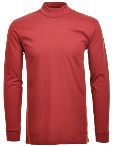 RAGMAN Herren Stehkragenshirt Langarm