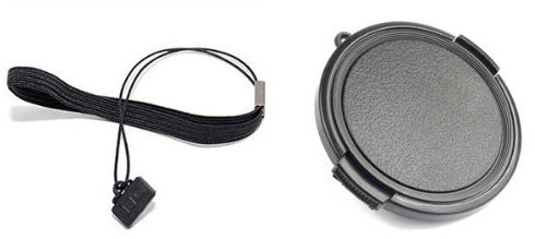 OTING Ensemble Bouchon/Cache Objectif 67mm + DRAGONNE de Fixation de Bouchon d'objectif.