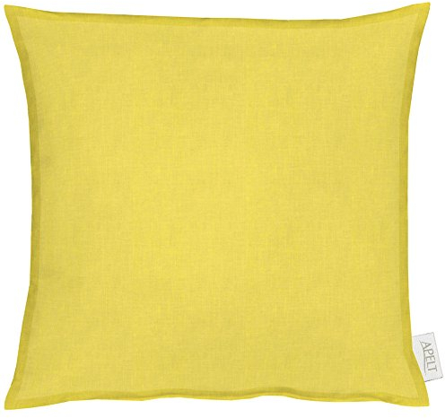 Apelt Kissenhülle, Polyester-Baumwolle, Gelb, 40 x 40 x 0.5 cm