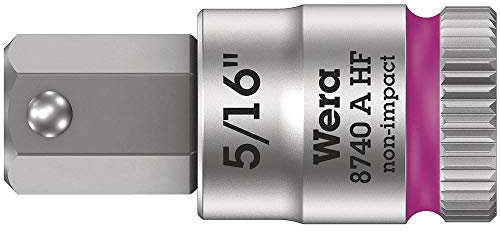 Wera 05003389001 8740 A HF Zyklop Bitnuss mit 1/4 Zoll-Antrieb mit Haltefunktion, 5/16 Zoll
