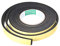sourcing map Ruban d'étanchéité Joint Mousse Adhésive Bande Pour Fenêtre Porte Isolation 20mm Large 5mm Épais 3 M Long