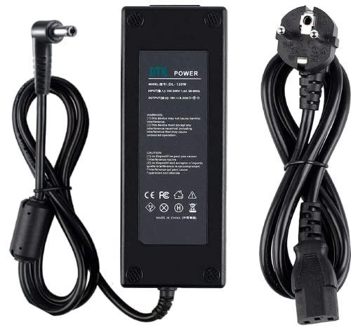 DTK® Ladegerät 19V 6,32A 120W Notebook Laptop Ladekabel AC Netzteil für ASUS Ladegeräte Netzteile für tragbare Computer Netz Batterie Stromversorgung Stecker: 5,5 x 2,5mm
