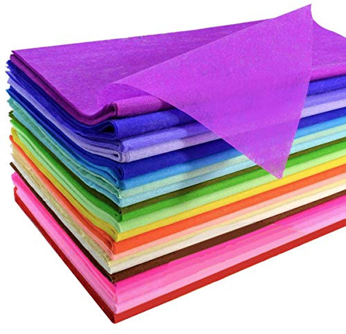 120 Sheets Colored Tissue Paper Bulk Wrapping Craft Paper 20 x 26 for Art Gift Tissue Decoration, 24 Colors