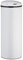Relaxdays 50 L Sensor Bin, Round Stainless Steel Wastebasket, Electric Lid, Automatic, Large, HxD: 80 x 30 cm, White, Steel, 80 x 32 x 30 cm