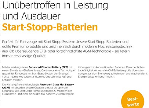 BATTERIA AUTO CONTINENTAL EFB Start&Stop - 70Ah 650A 12V