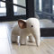 Innentürstopper Stoff-Türstopper Deko Elefant Liebhaber Geschenk cremeweiß