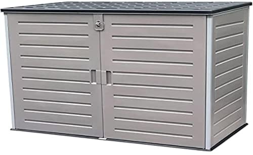 Gardiun Coffre en Résine Soften II 1.170 L 140x82x123 cm avec Amortisseurs | Rangement Filtre à Sable et Pompe | Montage Facile | Adapté pour Système de Verrouillage
