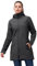 33,000ft Femme Veste Softshell Imperméable Longue Légère Jacket À Capuche Veste de pluie softshell Blouson Coupe Vent pour Activites En Exterieur Course à pied Randonnée Gris foncé XXL