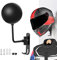 SANGMO 180 ° Motorradhelmständer, drehbarer Metallhelmhalter, Wandmontage, Helmständer, Motorrad mit 2 Haken, Helmaufhänger für Motorrad, Fahrrad, Mäntel, Mützen, Baseballs, Rugby-Helm (1 Stück)