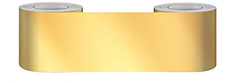 TapetenbordüRe Selbstklebende BordüRe Wand Wohnzimmer Tapeten Fliesenaufkleber Bad Dekoband Selbstklebend Gold matt 15 X 500cm