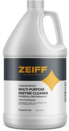 Zeiff Pro-Grade Multi-Purpose Probiotic Enzyme Cleaner - Powerful Cleaning & Odor Eliminating Formula For Professional & Home Surfaces - 1 Gallon - Fragrance Free
