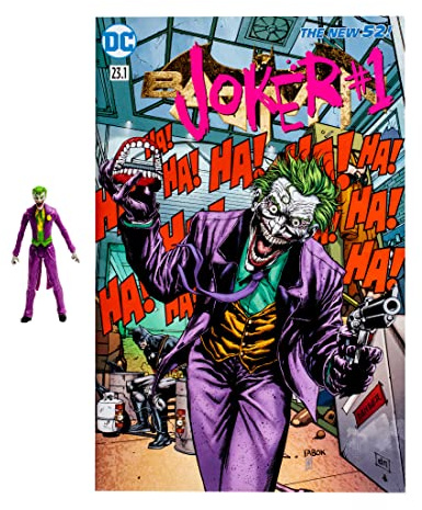 McFarlane Giocattoli, DC Page Punchers, 7,6 cm Comic Rebirth Joker Action Figure Con 5 Punti di Articolazione, Figura da Collezione Con Personaggio Fumetto - Età 12+
