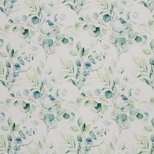 MAGAM-Stoffe Jori Softshell Stoff Kleidung Kinder Oeko-Tex Meterware 50cm (Pastell Blumen weiß)