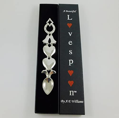Wedding Bells Lovespoon English Pewter Love Spoon Welsh Design Made in England | LS101