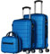 Juego o Set de 3 Maletas de Viaje Oferta- 4 Ruedas Dobles giratorias- Neceser - Maleta de Cabina - Equipaje de Mano- Cerradura TSA- Ligeras- ABS- Ryanair - Resistentes- Ligeras- Asa telescópica