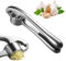 Garlic Press Stainless Steel Garlic Press with Easy Press Handle Washable Garlic Cutter Garlic Crusher Practical Kitchen Aid